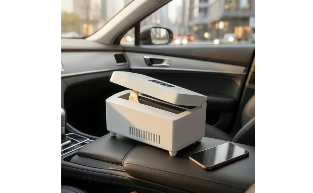 Portable Insulin Cooling Box – Travel Medication Refrigerator with LCD Display & Rechargeable Battery