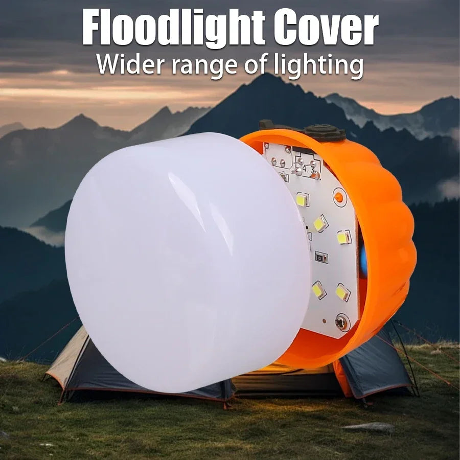 LONGRIVER LED Camping Lantern – USB Rechargeable, Power Bank, 4-Mode, 8–48hr Runtime, IPX4 Outdoor Light