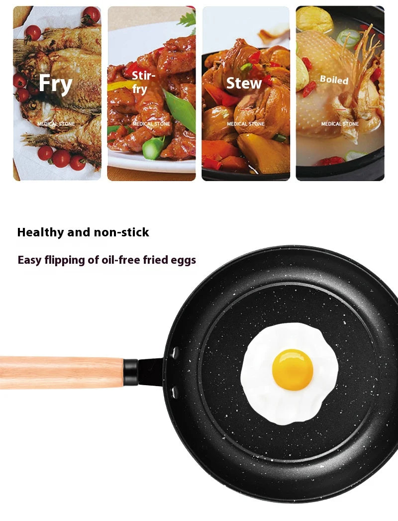 3-Piece Nonstick Cookware Set – Wok, Soup Pot & Frying Pan