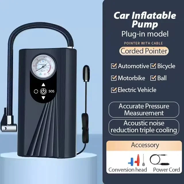 Rechargeable Tire Inflator with Digital Display, 150 PSI