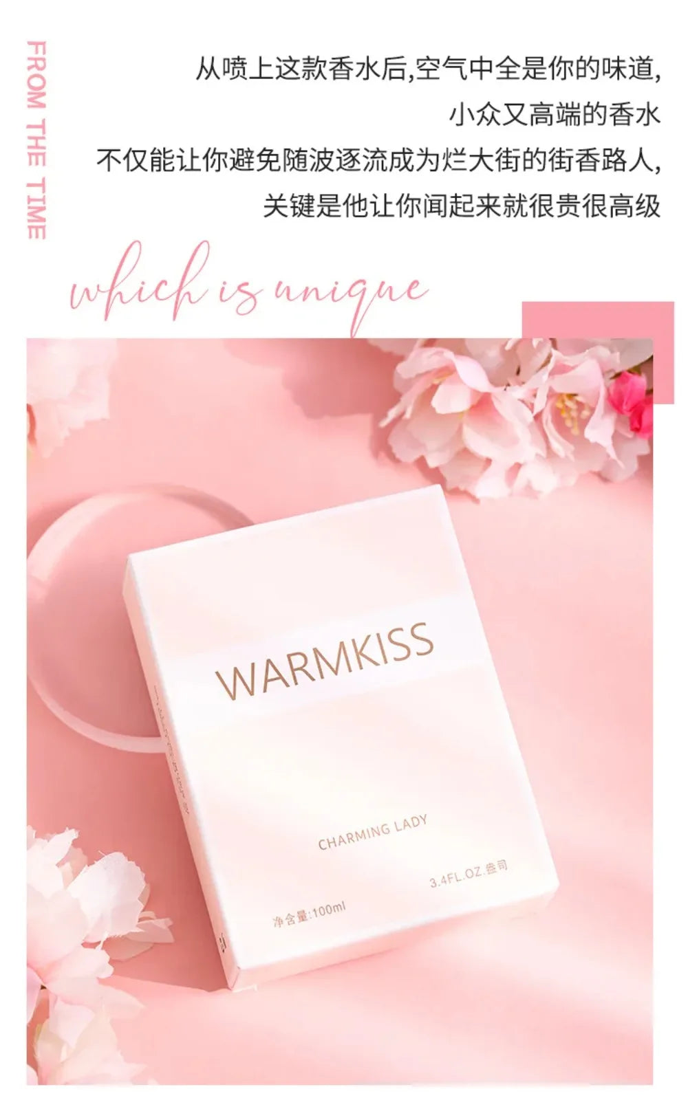Charming Lady Women’s Floral EDP 100ml – Fresh Light Long-Lasting Feminine Fragrance