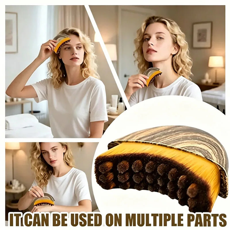 Lymphatic Contour Face Brush – Ergonomic Sculpting & Drainage Massager for Defined Skin