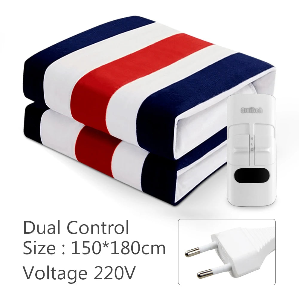 220V Electric Blanket – Thickened Thermostat Heating Blanket, Winter Body Warmer, Multiple Sizes