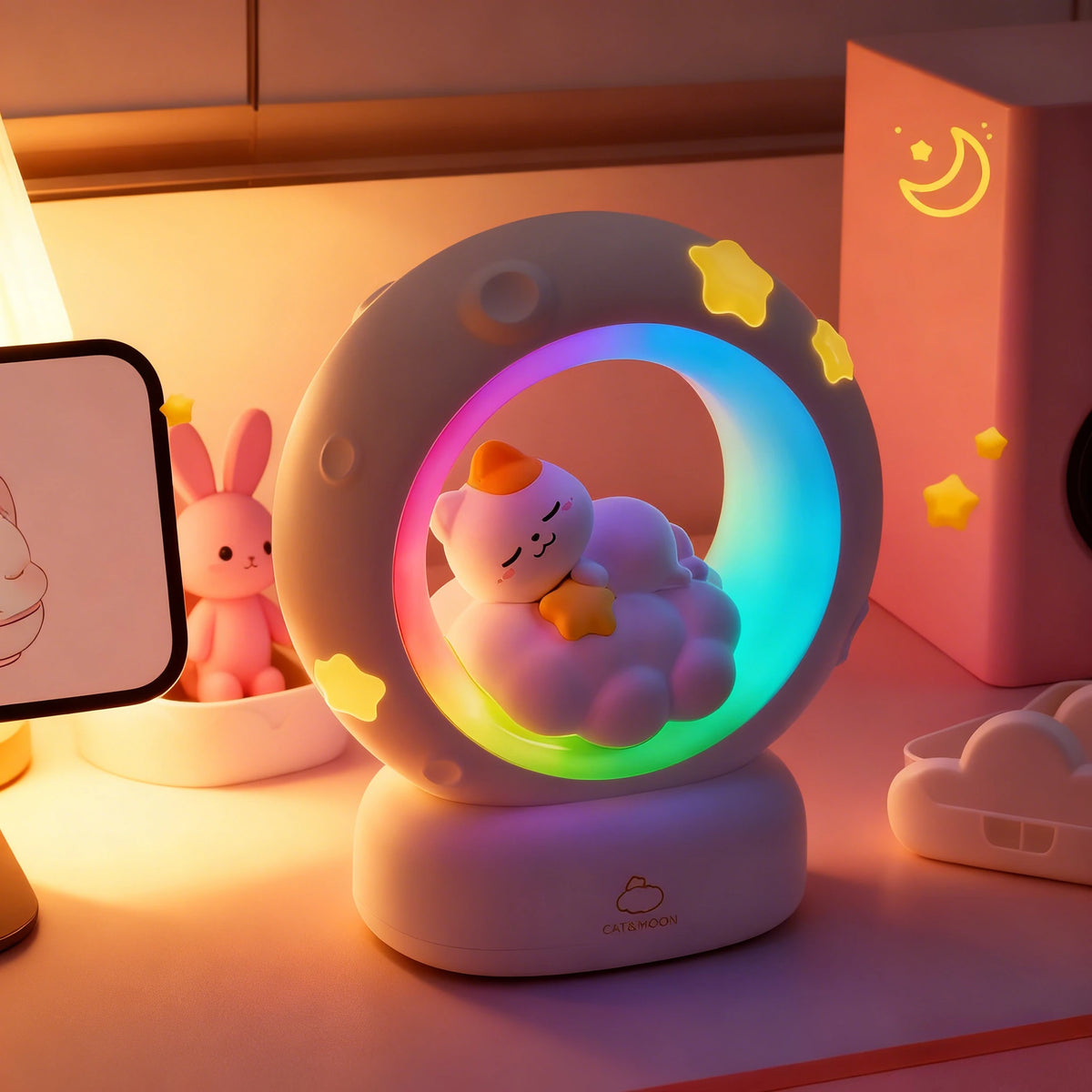 Animal Touch Night Light – Cat, Panda & Rabbit