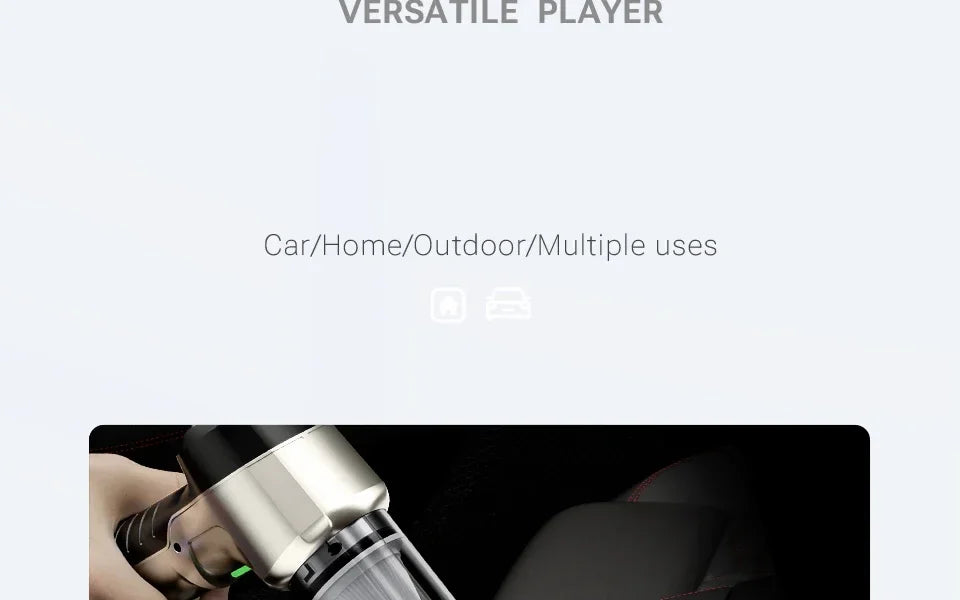 SZUK Cordless Car Vacuum Cleaner – Strong Suction Wireless Handheld Cleaning Machine