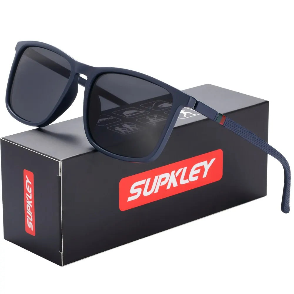 SUPKLEY Men's Polarized Square Sports Sunglasses