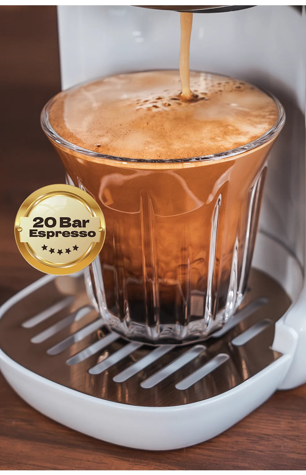 One Machine. Every Coffee. — HiBREW 5-in-1 Capsule Coffee Maker | 20 Bar, Hot & Cold, Nespresso, Dolce Gusto, K-Cup & Ground