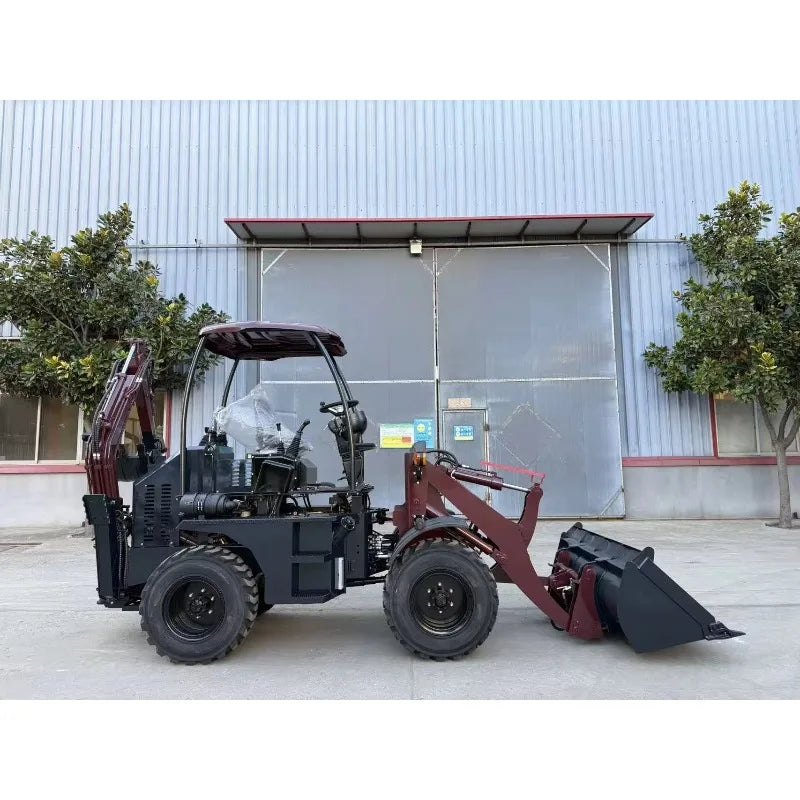 Diesel 4x4 Backhoe Loader – Mini Towable Front Loader & Rear Excavator