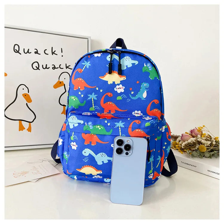 Dinosaur Print Backpack – Kids Kindergarten School Bag