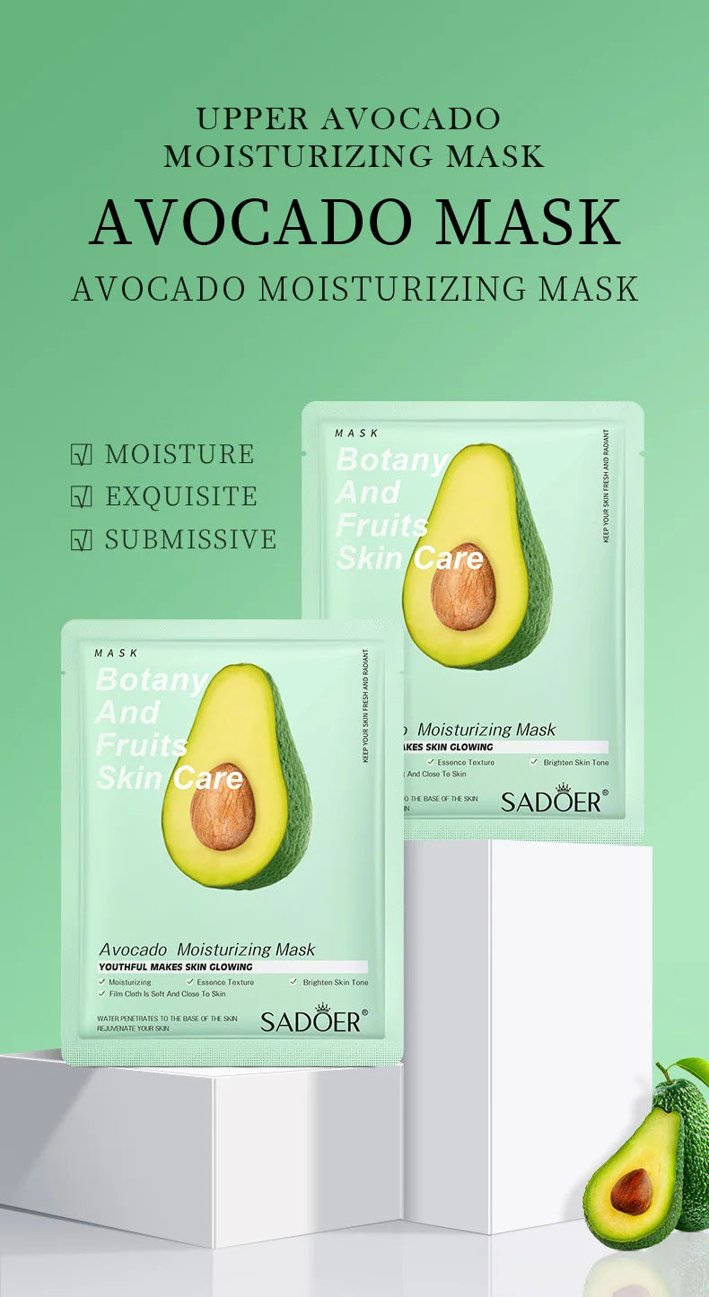 Natural Plant Face Masks — Moisturizing & Firming (8-Pack)