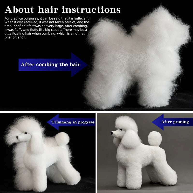 Full-Body Poodle Grooming Practice Model