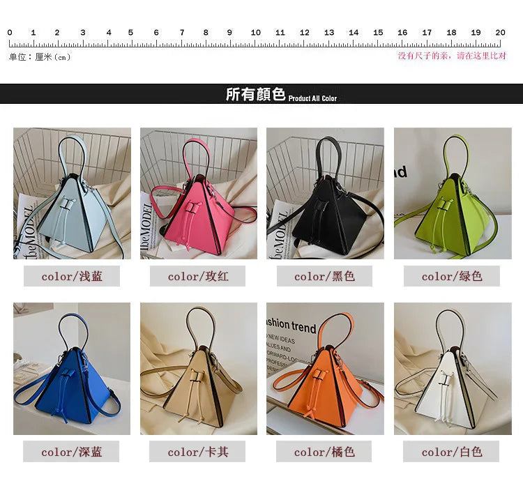Luxury Triangle Designer Crossbody Shoulder Bag – High Quality Leather Hobo Handbag for Women