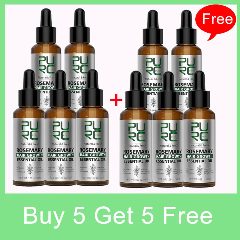 PURC Rosemary Oil Hair Treatment Ginger Hair Care Products for Men Women Smoothing Anti-Frizz Hair Care