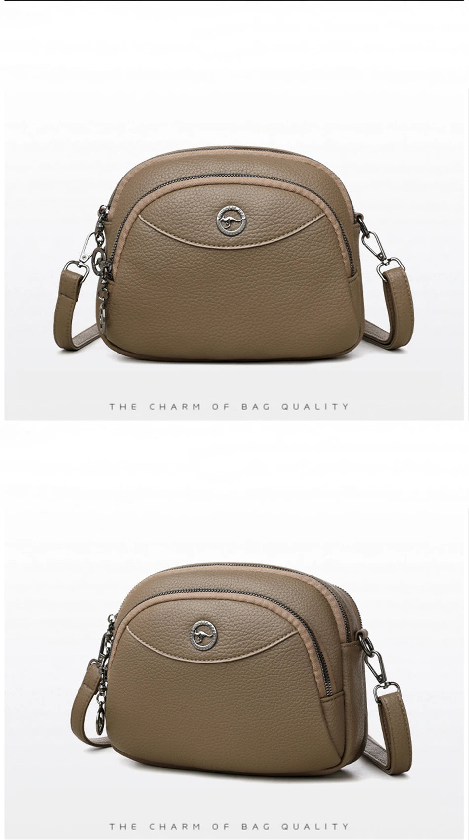 Luxury Solid Color Square Shoulder Crossbody Bag – Vintage PU Leather Messenger Handbag for Women