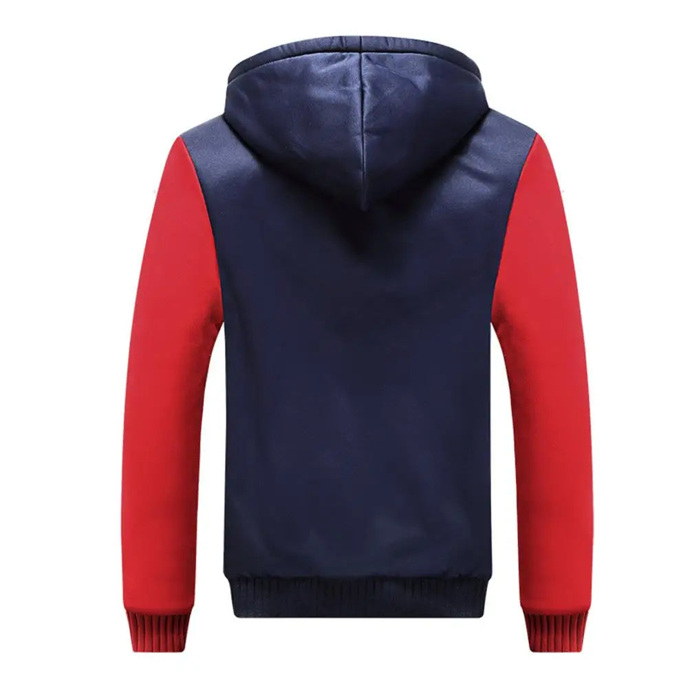 Men's Camouflage Fleece Jacket – Hooded Winter Layer