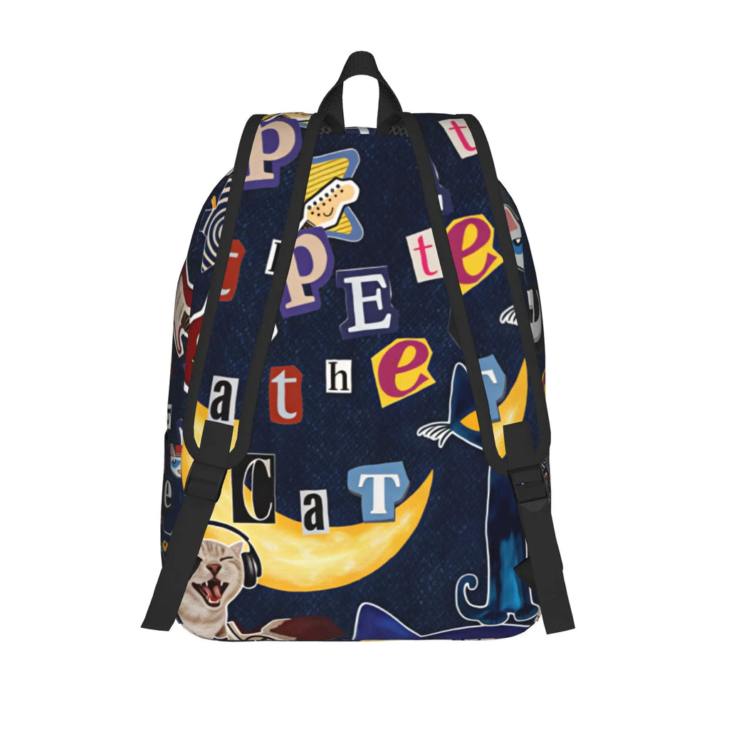 Pete the Cat Backpack – Casual Student Daypack