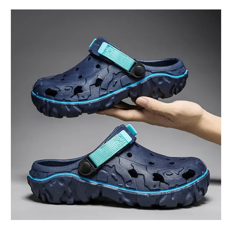 Men's Summer Clogs — Non-Slip Breathable Thick Bottom Beach Sandals Big Size 45 46 47