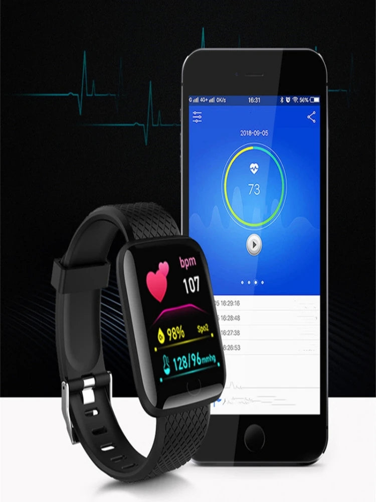 Track Every Move. Every Day. — Y68 & 116Plus Smartwatch | Fitness Tracker, Heart Rate Monitor, Sleep Tracker, Message Alerts, Android & iOS, 9 Colors