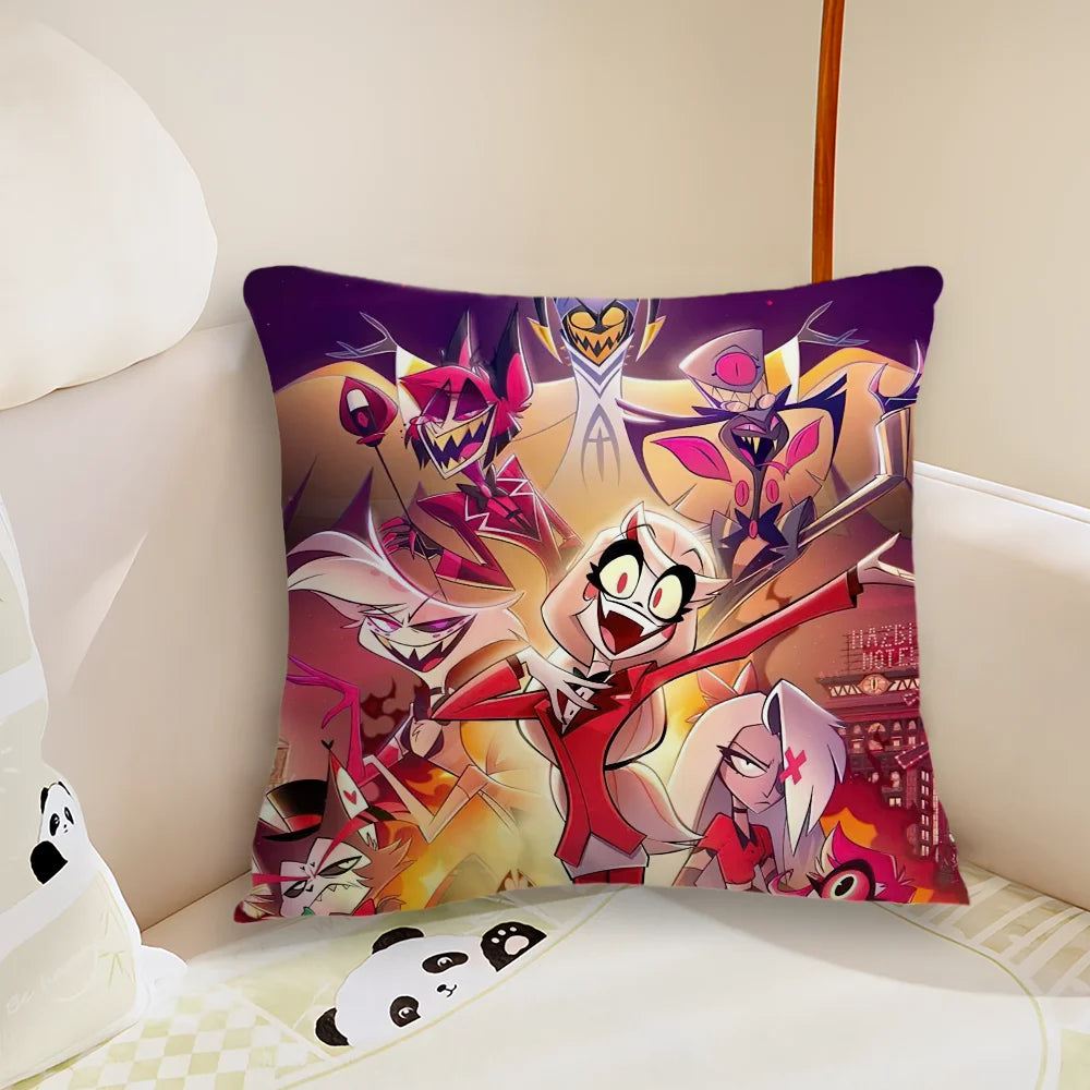Hazbin Hotel Alastor Cartoon Pillow Cover – Double-Sided Print Cushion Case