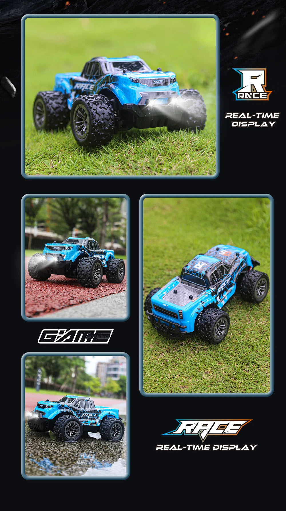 ZWN 1:16 / 1:20 Scale 2.4G RC Off-Road Climbing Car with LED Light – Multi-Model Kids Gift