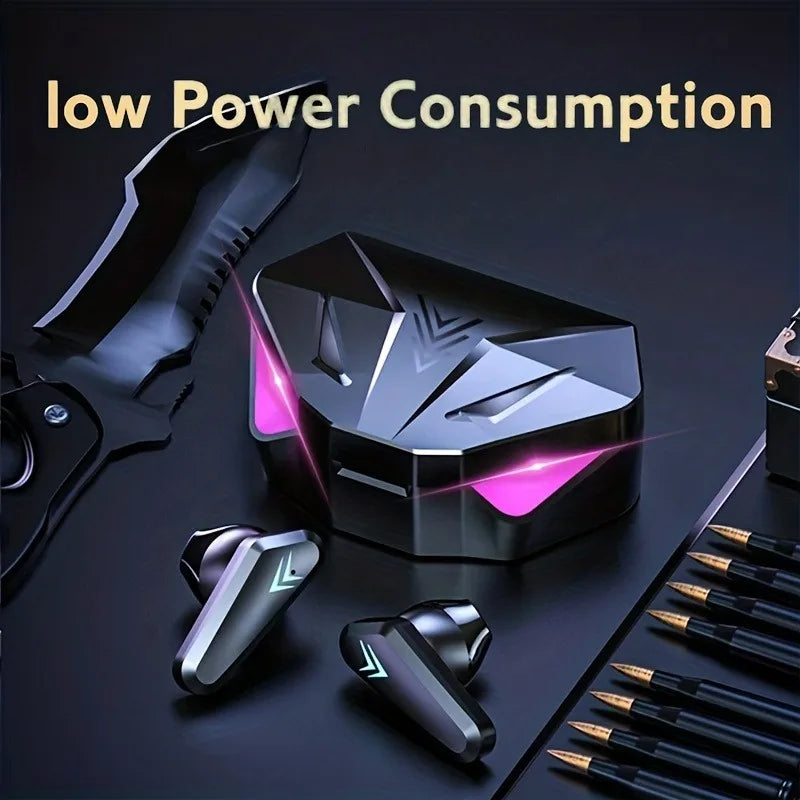 TWS Wireless Bluetooth Earbuds X15 – Noise Cancelling Gaming Headset with LED Display & Mic