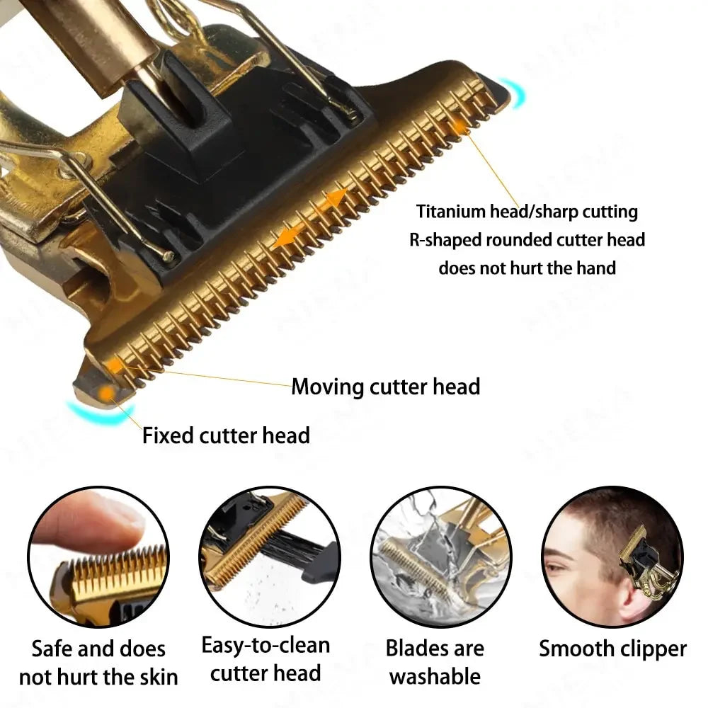 Kemei KM-1949 Full Metal Professional Hair Clipper & Beard Trimmer Set