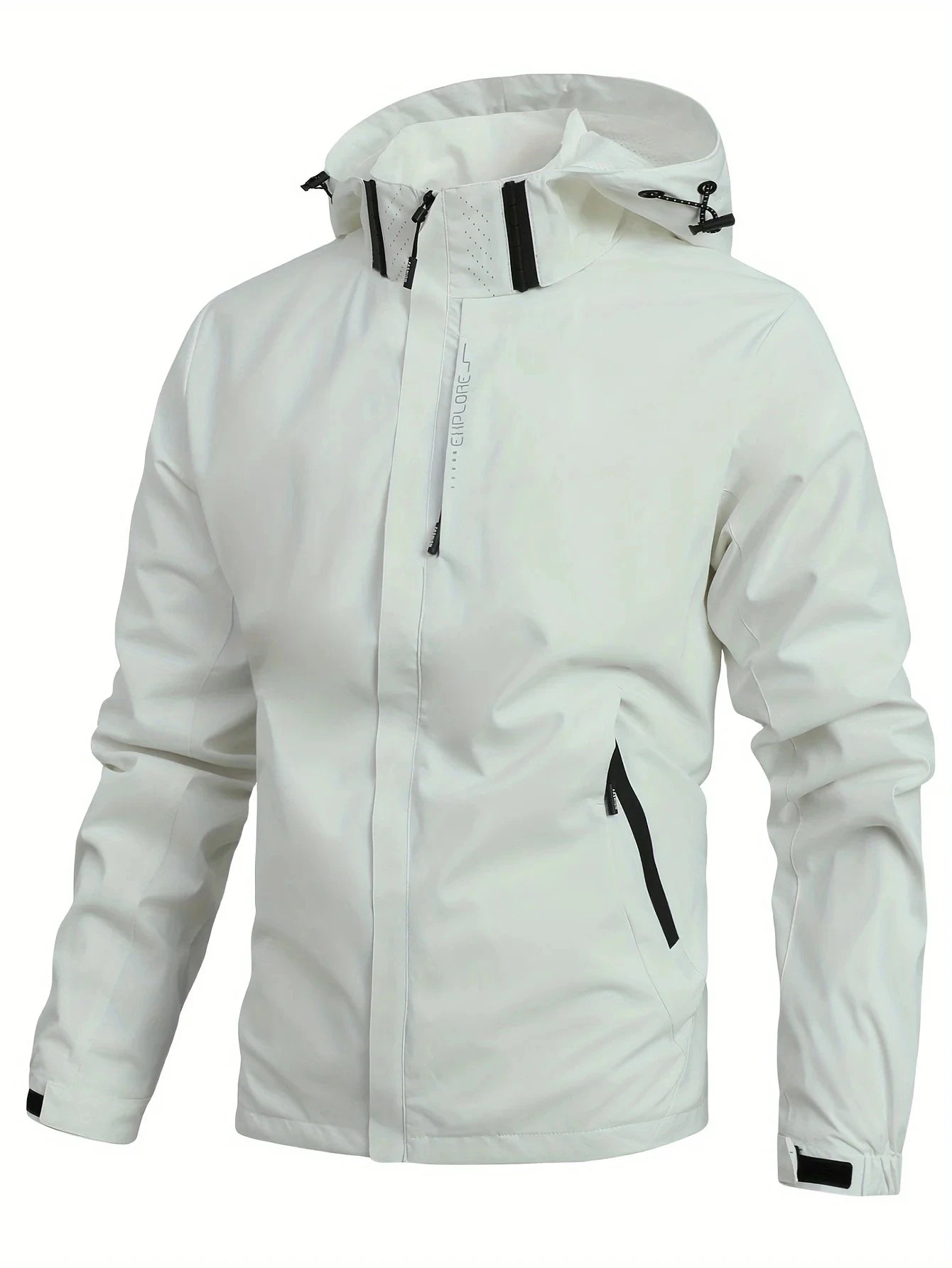 Men's Lightweight Waterproof Hooded Rain Jacket — Packable Outdoor Shell