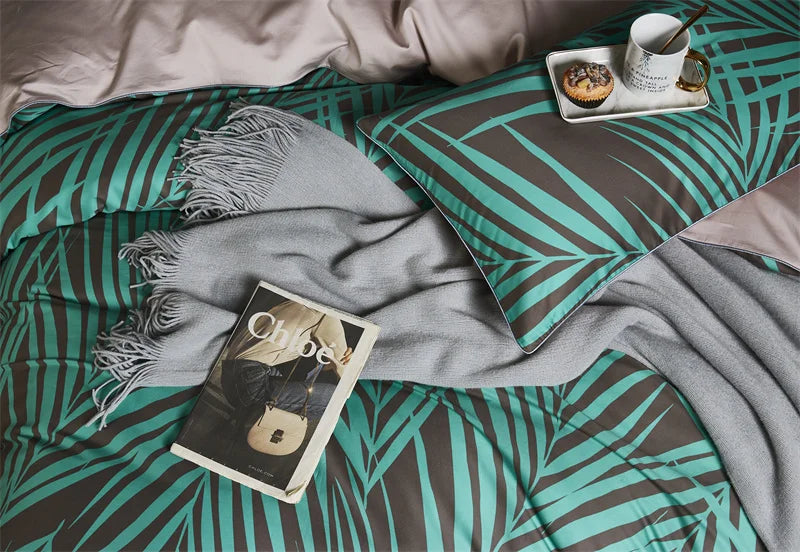 500TC Egyptian Cotton Bedding Set – 4 or 6-Piece Luxury Duvet Cover with Sheet & Pillowcases, 19 Colors
