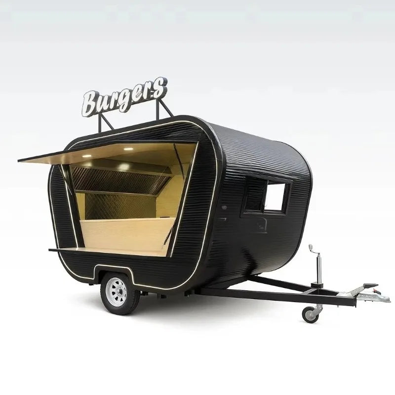 Durable Aluminum Food Cart — Mobile Dining Trolley for Outdoor Catering Events