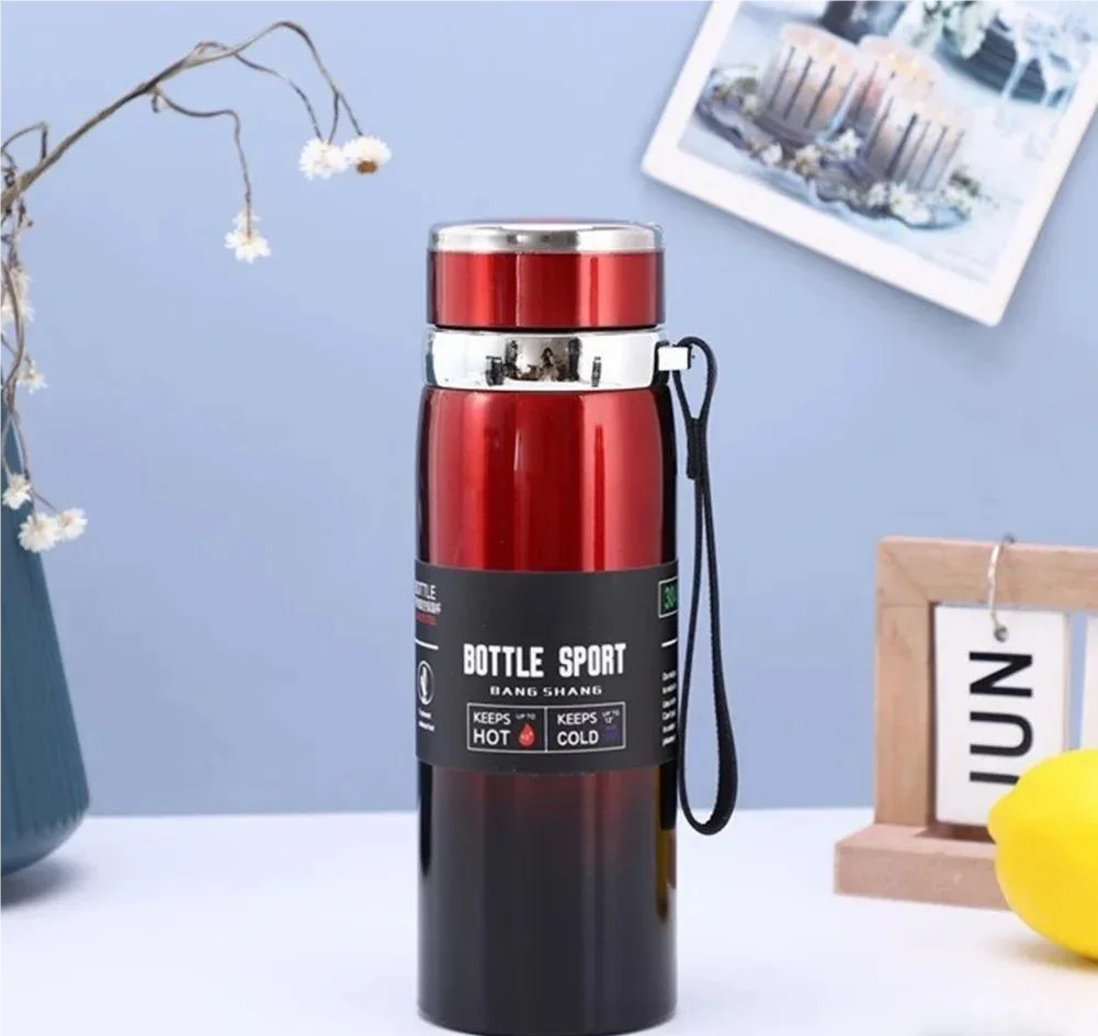 1L Stainless Steel Thermal Water Bottle — Vacuum Insulated Thermos with Handle for Hot & Cold Drinks