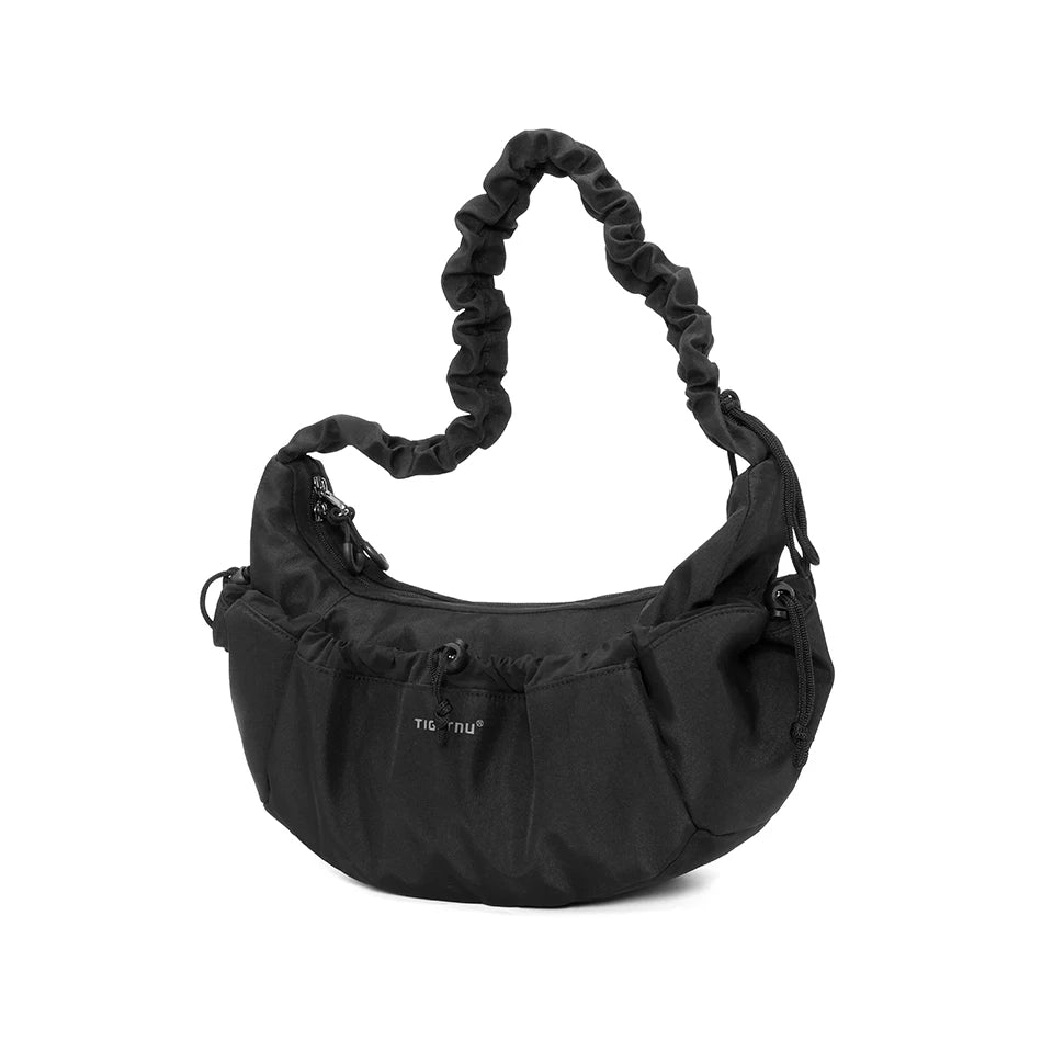 Tigernu Women Bags Fashion Half-Moon Shoulder Bag Female Underarm Bag Light Wrinkled Drawstring Handbag Women Totes Shoulder Bag