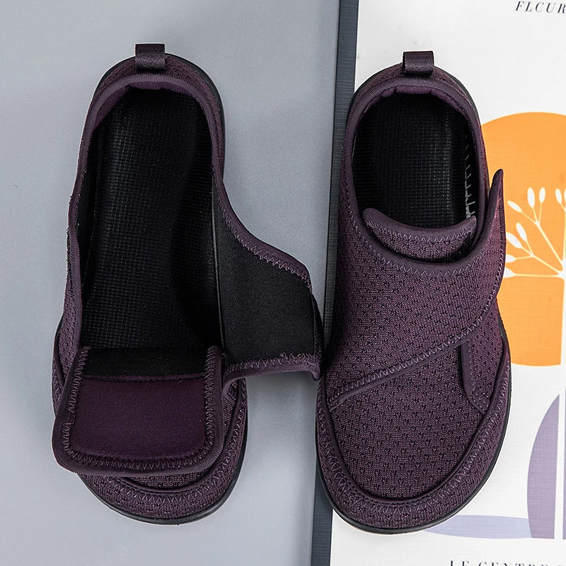 Adjustable Open-Toe Diabetic Shoes for Elderly – Wide Fit Orthopedic Sandals