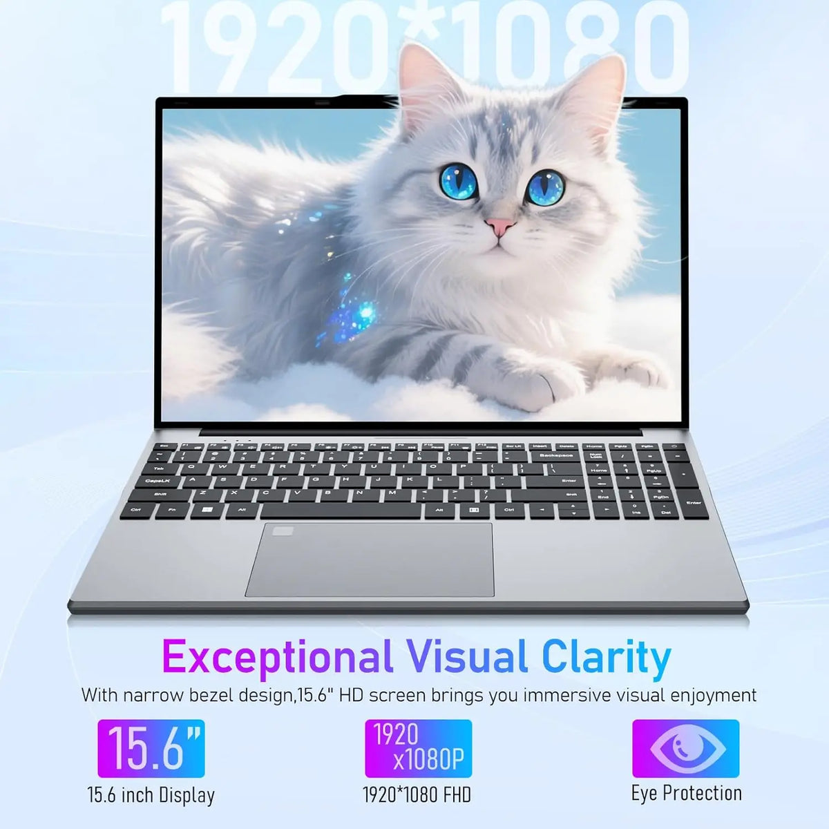 15.6" Ultra Slim Laptop – Intel Core i3-6100U, 16GB RAM, Up to 2TB SSD, Windows 11 Pro