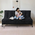 8" Thick Futon Mattress Full Size Shredded Foam Medium Firm Roll Up Folding Floor Sofa Bed Adults Customized