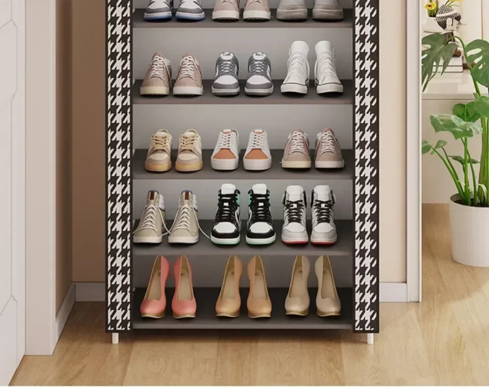 Multi-Layer Dustproof Shoe Rack Cabinet — Entryway Storage