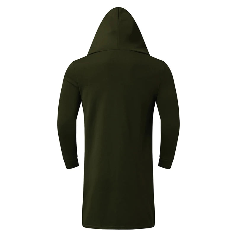 Men's Hooded Fleece-Lined Trench Coat