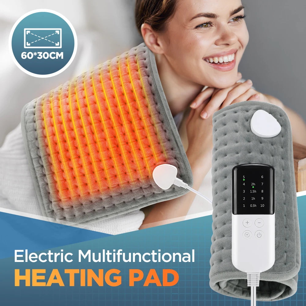 Electric Heating Blanket Mat – Heated Pad for Bed & Sofa, Warm Winter Thermal Blanket, 58x29cm
