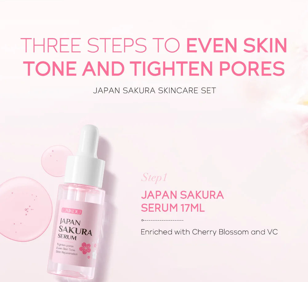 LAIKOU 3-Piece Skin Care Set – Face Cream, Serum & Eye Cream | Moisturizing Anti-Wrinkle Kit