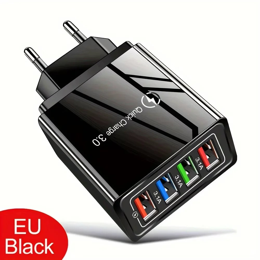 3A USB Wall Charger — Compact Fast Charging Adapter for Phone & Tablet