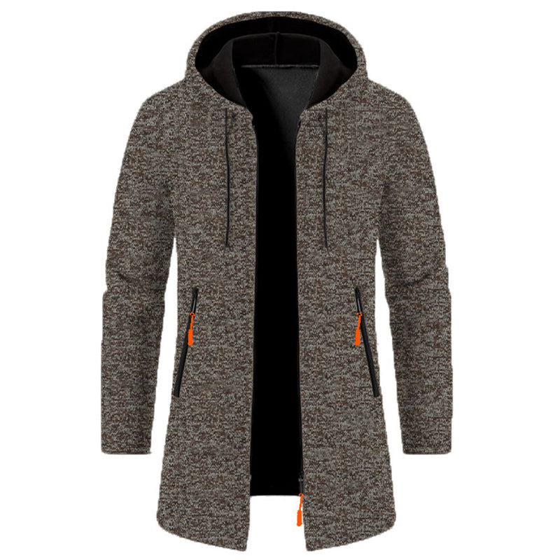 Men's Longline Zip-Up Hoodie