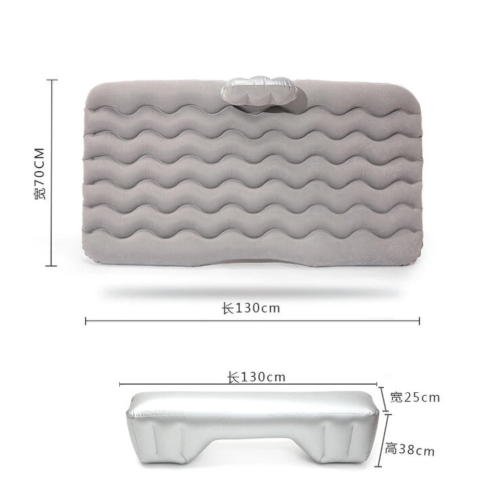 Car Air Inflatable Travel Mattress Bed — Universal Back Seat Camping Mat