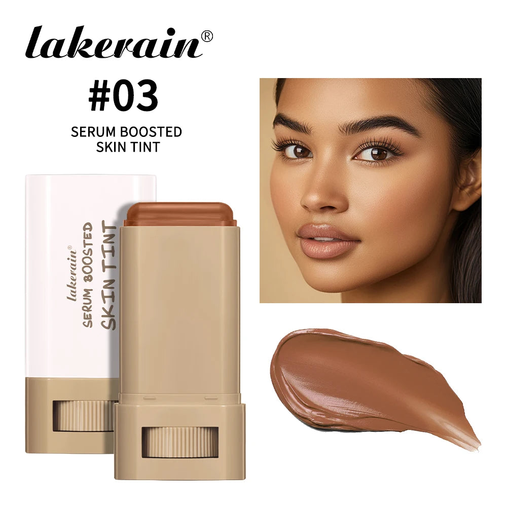 Skin Tint Foundation Stick — Waterproof Nourishing Tinted Serum Contour Balm
