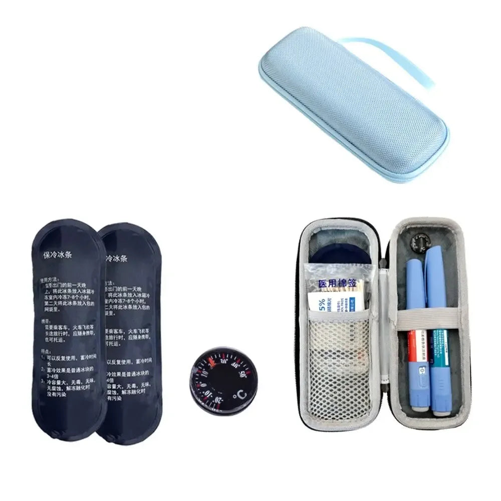 Portable EVA Insulin Cooling Bag – Waterproof Thermal Insulated Diabetic Pen Storage Bag