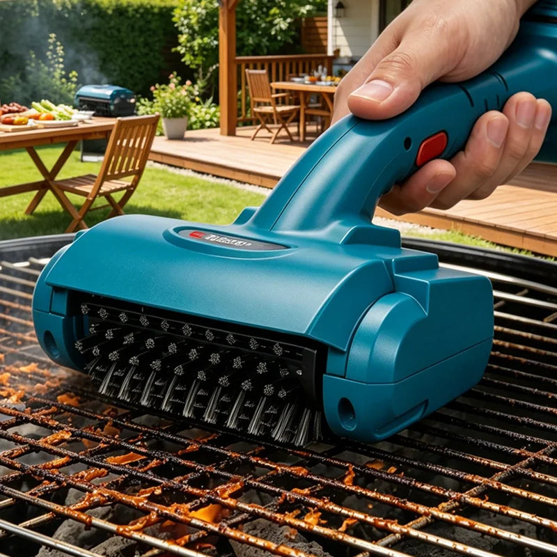 Electric BBQ Grill Cleaner – Cordless 18V Power Grill Brush for Gas Grills, Charcoal & Cast Iron