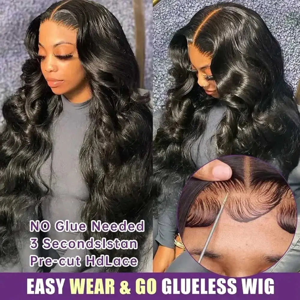 250 Density Body Wave Lace Front Wig | 13x4 13x6 5x5 HD Glueless Pre-Plucked Bleached Knots Brazilian Human Hair