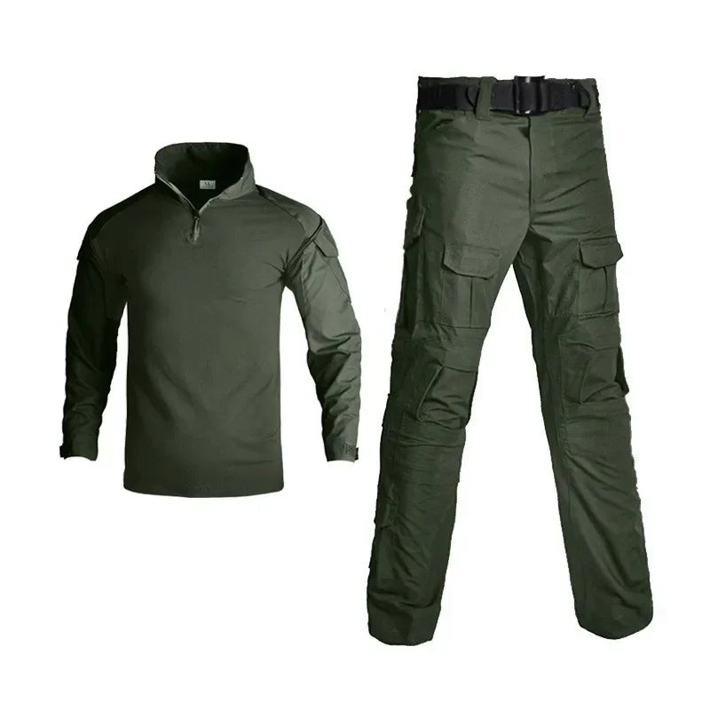 Men's Tactical Outdoor Training Suit – Hunting Shirt, Cargo Pants & Multi-Piece Uniform Set