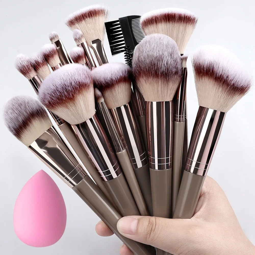 Super Soft Detail Makeup Brush Set — Blush, Highlighter, Foundation & Eyeshadow