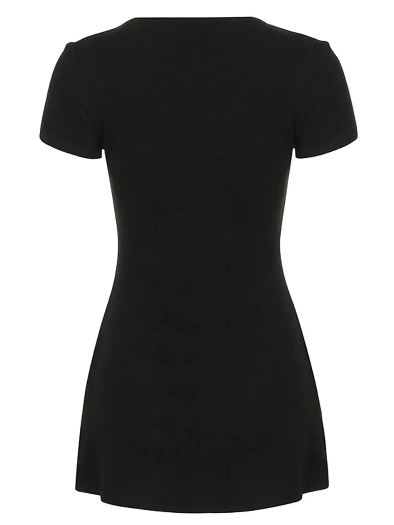 Sexy Black Mini Summer Dress – Elegant Bodycon Birthday Party & Evening Short Dress