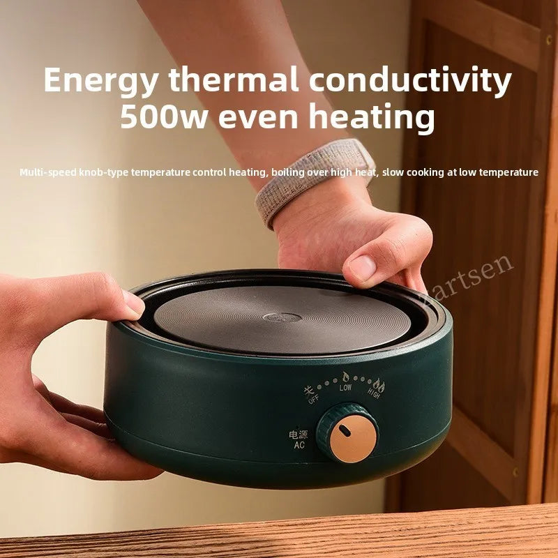 500W Electric Cookware Heating Base — Adjustable Temperature Coffee Stove & Cooking Heater