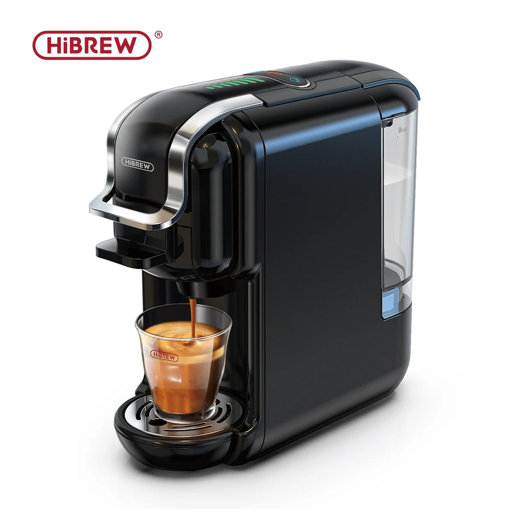 One Machine. Every Coffee. — HiBREW 5-in-1 Capsule Coffee Maker | 20 Bar, Hot & Cold, Nespresso, Dolce Gusto, K-Cup & Ground